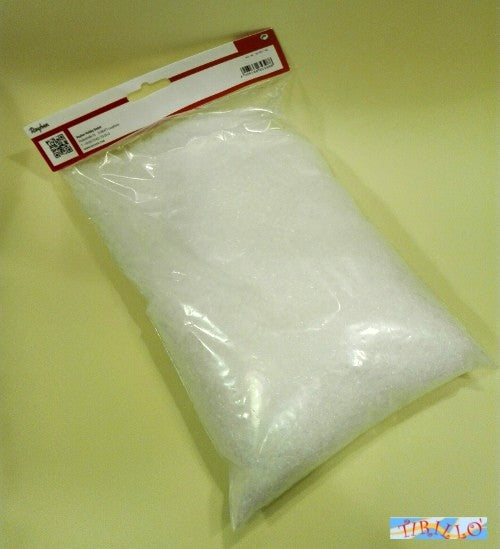 NATALE - Busta neve sintetica decorativa in fiocchi - 300 gr