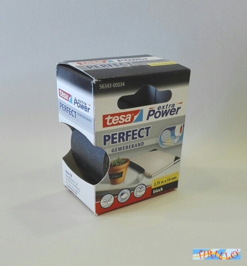 CARTOLERIA - Nastro telato adesivo Tesa Extra Power 38 mmx2,75 metri - Nero