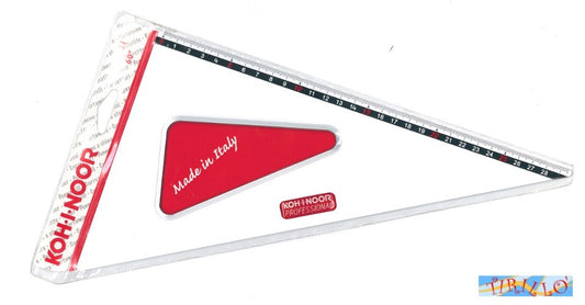 DISEGNO TECNICO CARTOLERIA - Squadra millimetrata alluminio - 60°/ 30 cm