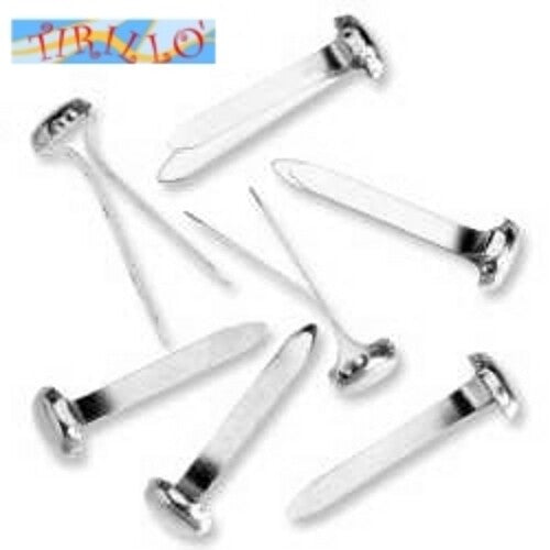 CARTONAGGIO SCRAPBOOKING - Fermacampioni di metallo (brads) - 54 pezzi - acciaio