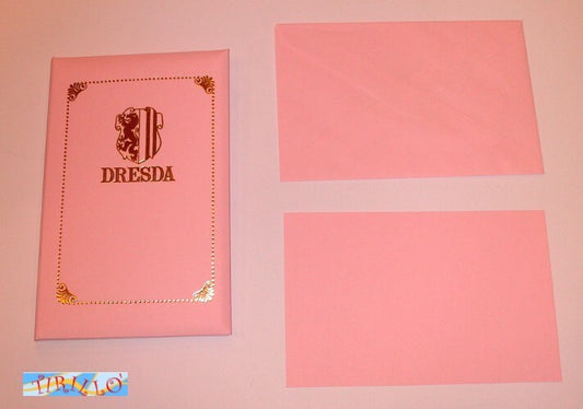 PARTECIPAZIONI - Taschetta 10 buste + 10 biglietti Dresda 9x14 cm - Rosa 2 pz