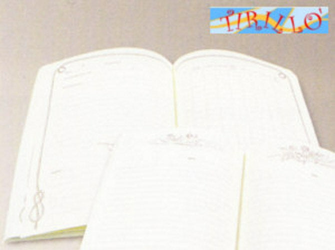 CARTONAGGIO LEGATORIA - Interno di diario - Libro di bordo - cm 24x17