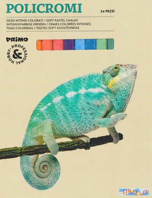 DISEGNO PITTURA - Gessi policromi quadrati colorati - scatola da 24