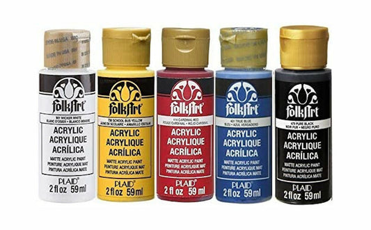 DECORAZIONE PITTURA - Colore acrilico Folkart 59 ml - Marrone scuro