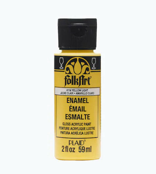 VETRO CERAMICA- Smalto per vetro e ceramica Folkart 59 ml - Giallo