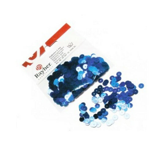 DECORAZIONE - 2000 paillettes 6mm  - blu