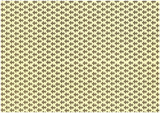 2 fogli carta découpage/cartonaggio legatoria 50x70 cm - Giglio marrone piccolo