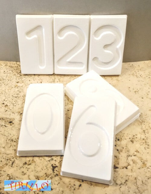 Stampo gesso,sapone,paste modellabili - Numeri