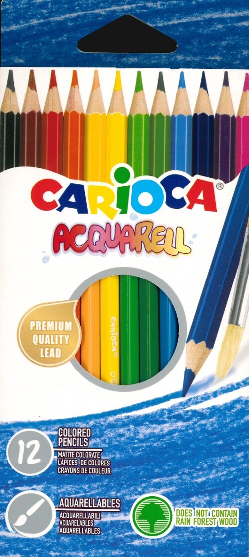 DISEGNO CARTOLERIA - Matite colorate acquarellabili Carioca 12 colori