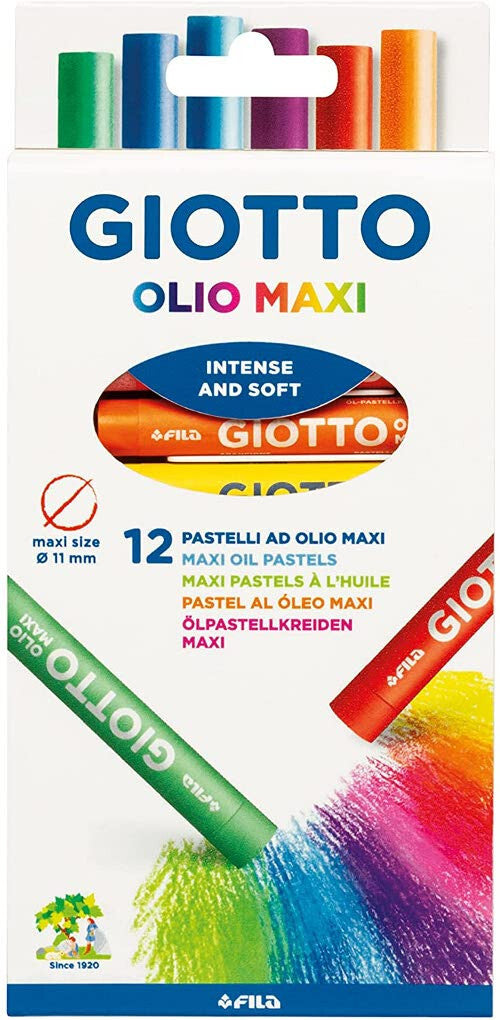 DISEGNO - Pastelli a olio maxi Giotto - scatola da 12