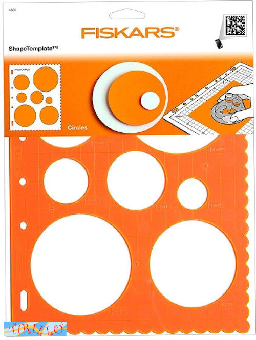 CARTOLERIA SCRAPBOOKING - Mascherina Fiskars Shape Template - Cerchi
