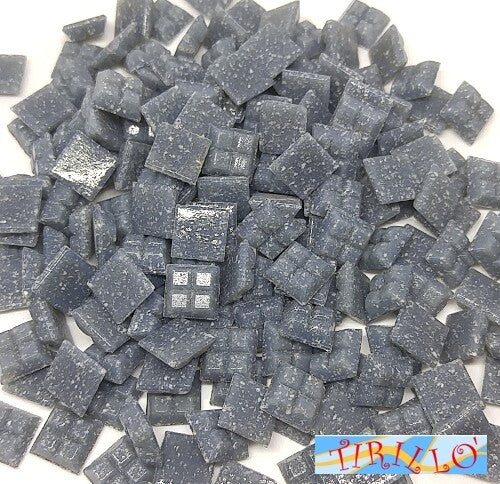MOSAICO -Tessere mosaico pasta vetro 1x1 cm-1 kg/1500 pz - Grigio