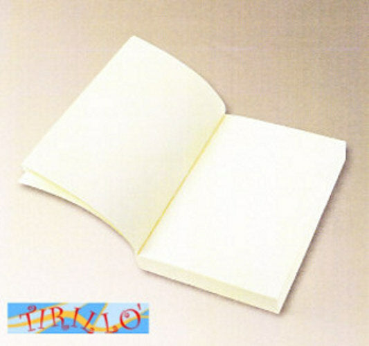 1 Interno di diario da rilegare carta vergata avorio- cm 21x15 (A5) - 15 fogli