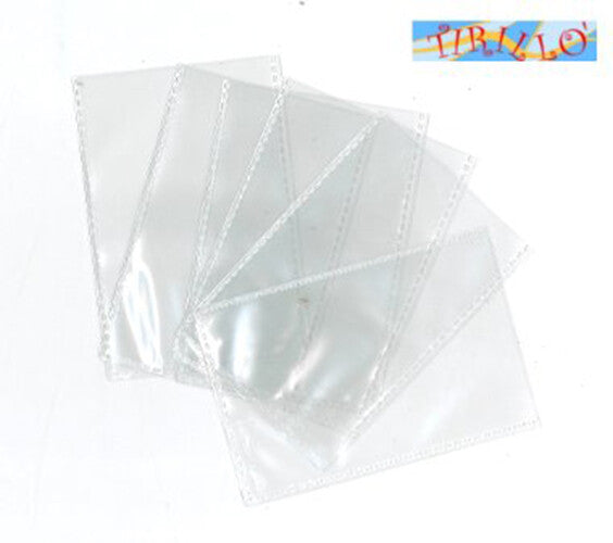 CARTOLERIA UFFICIO -20 buste pvc trasparente porta card o tessera - 54x86 mm