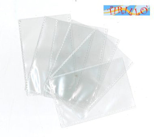 CARTOLERIA UFFICIO -20 buste pvc trasparente porta card o tessera - 54x86 mm