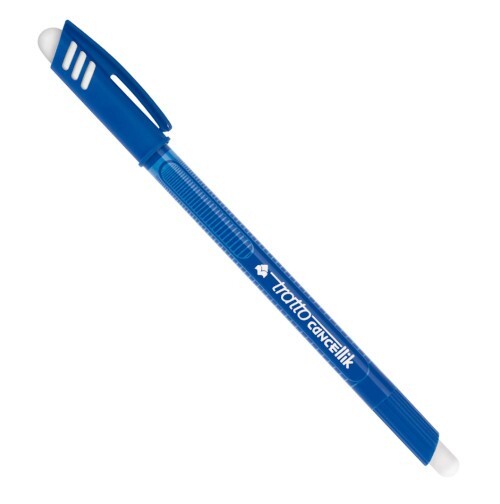 CARTOLERIA - 	 Penna Tratto Cancellik cancellabile - blu - 2 pezzi