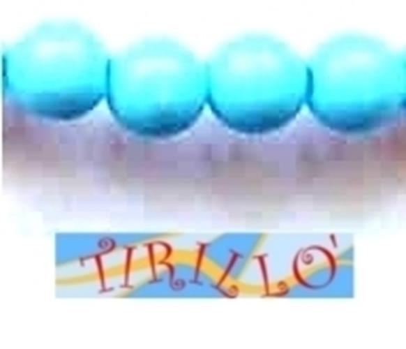 BIGIOTTERIA PERLINE - 20 palline  plastica 10 mm - Turchese
