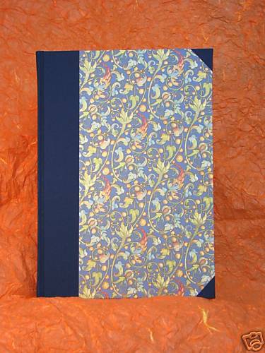 1 DIARIO GUESTBOOK LIBRO FIRME FORMATO A4 - fiore blu