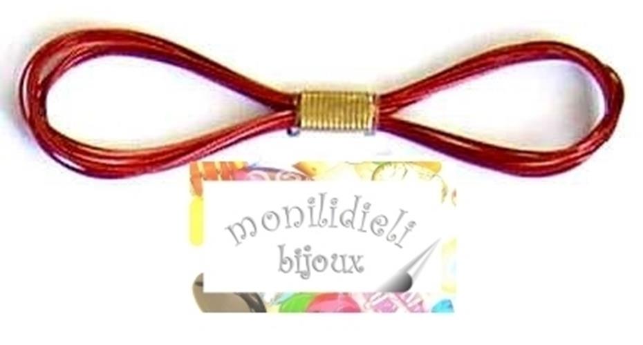 BIGIOTTERIA - 100 mt cavetto di acciaio mm 0,45- rosso