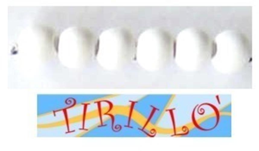 BIGIOTTERIA PERLINE- 10 perle sintetiche 16mm - bianco