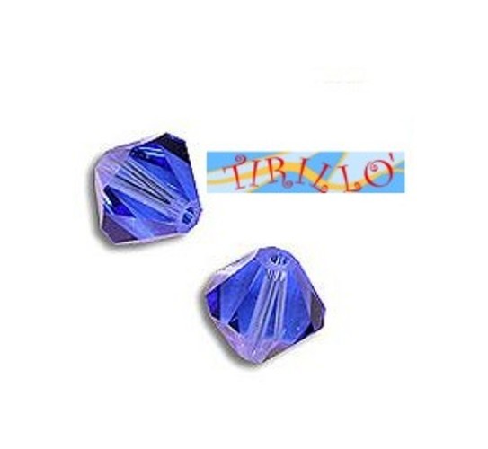 SWAROVSKI ® - 50 bicono 4mm art.5301 - sapphire (206)