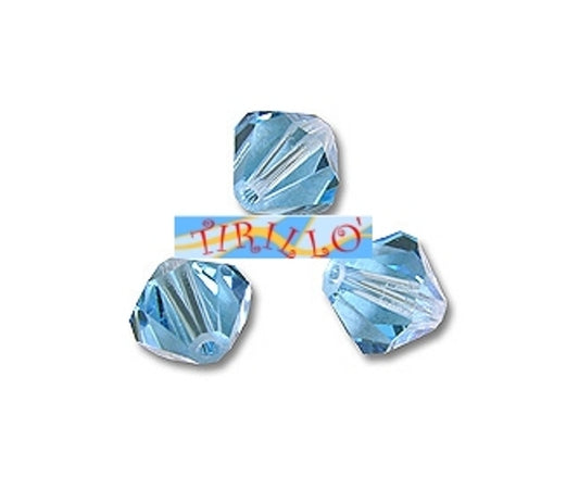 SWAROVSKI ® - 50 bicono 4mm art.5301- aquamarine (202)