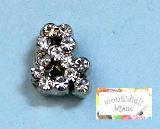 BIGIOTTERIA PERLINE - lettera & con strass - 4 pz