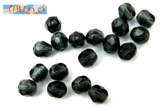 BIGIOTTERIA PERLINE -10 mezzi cristalli 8 mm Montana