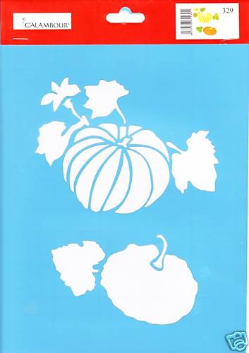 STENCIL - mascherina in plastica - zucche