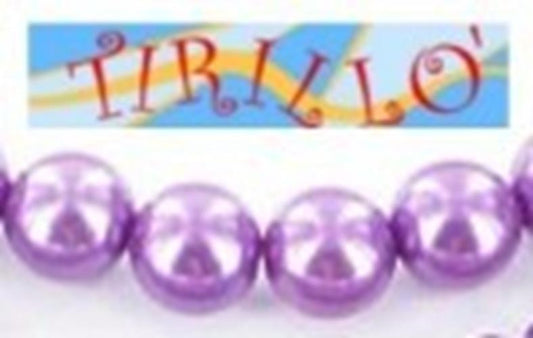BIGIOTTERIA PERLINE - 150 perle di vetro 6mm - viola
