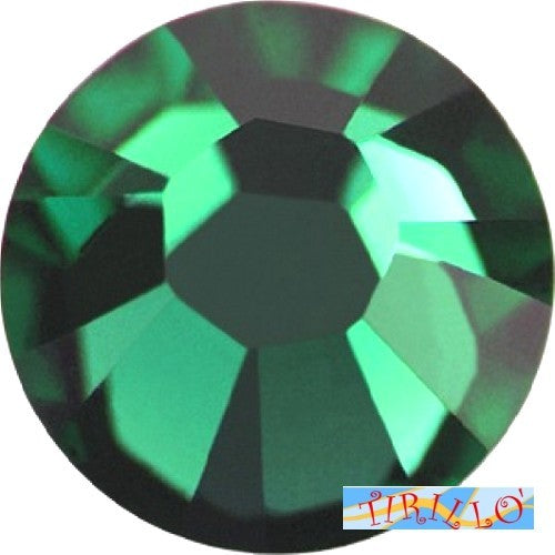 100 STRASS TERMOADESIVI PRECIOSA HOT FIX 5MM - Emerald