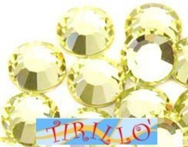 100 STRASS TERMOADESIVI  HOT FIX 4 MM - Jonquil