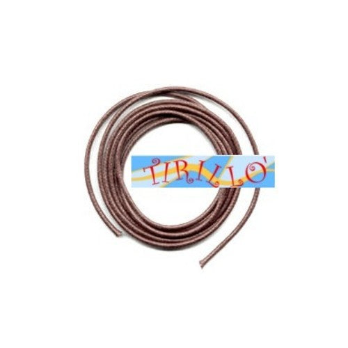 BIGIOTTERIA - 20 metri filo cerato marrone scuro - 1 mm