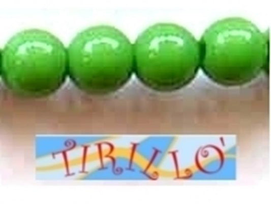 BIGIOTTERIA PERLINE - 40 palline perle di plastica 14mm - Verde