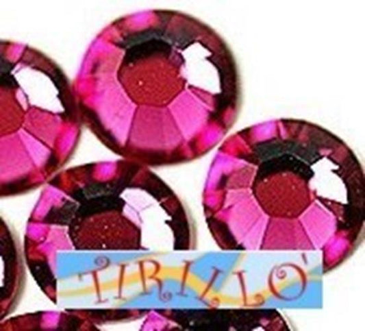 100 STRASS TERMOADESIVI  CRISTALLO HOT FIX 4 MM - Rose