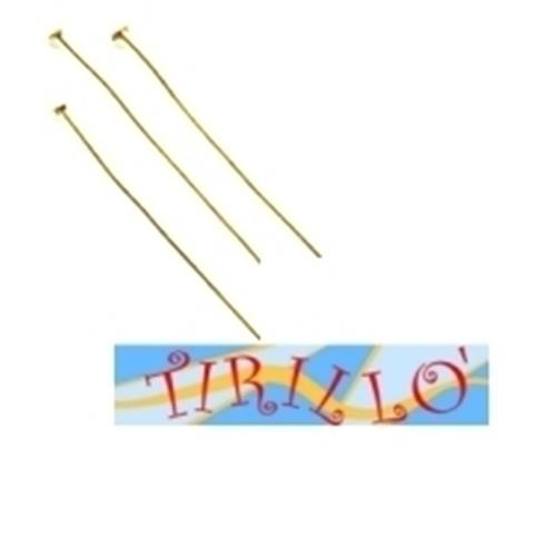 BIGIOTTERIA - 30 chiodi spilli mm 38 col. oro