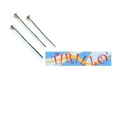 BIGIOTTERIA-  30 chiodi spilli mm 25 col.argento acciaio