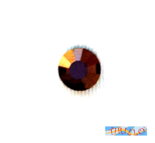 100 STRASS TERMOADESIVI PRECIOSA 5MM-Jet Brown Flare