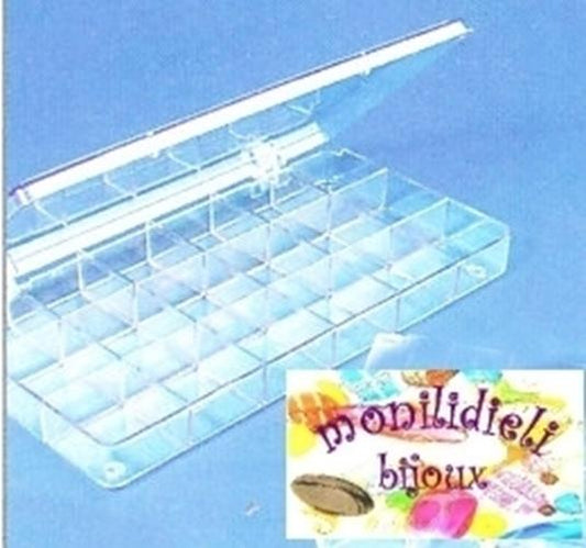 BIGIOTTERIA PERLINE - cofanetto a 18 scomparti