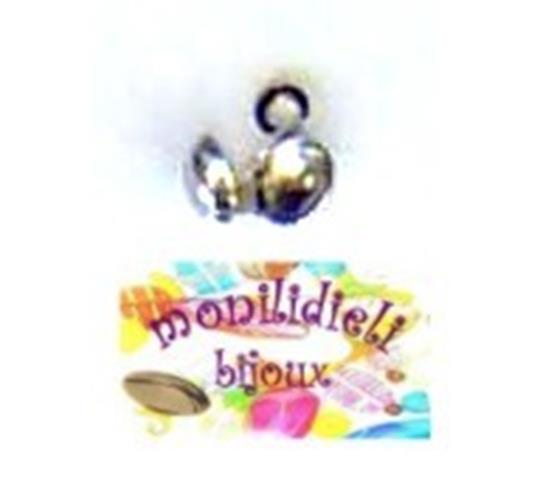 BIGIOTTERIA PERLINE - 50 coprinodo  fermanodi 3mm - colore argento