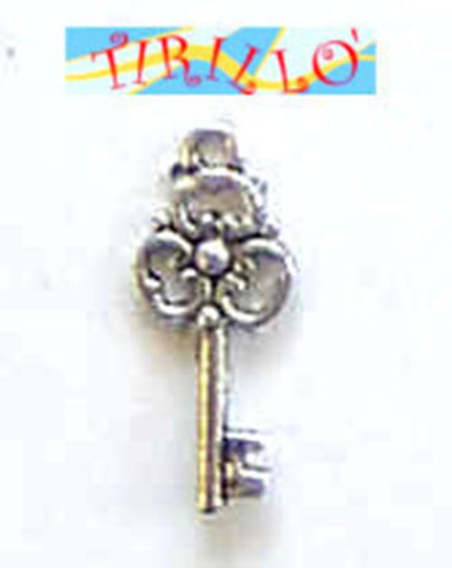 BIGIOTTERIA PERLINE - 4 charms ciondoli pendenti - Chiave