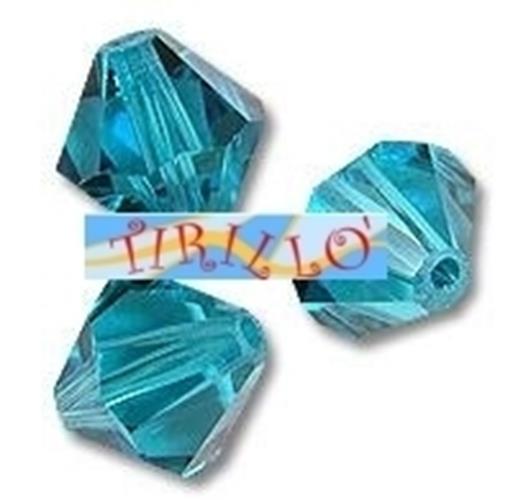 SWAROVSKI ® - 10 bicono 8 mm - Blue Zircon (229)