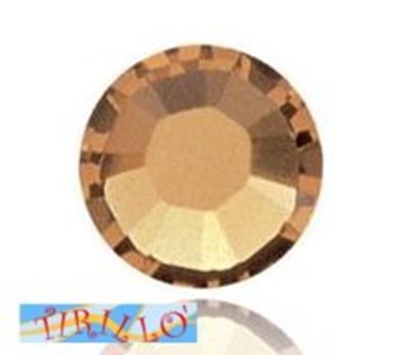 SWAROVSKI ® - 	100 Strass Swarovski NON termoadesivi 3mm-Crystal Golden Shadow