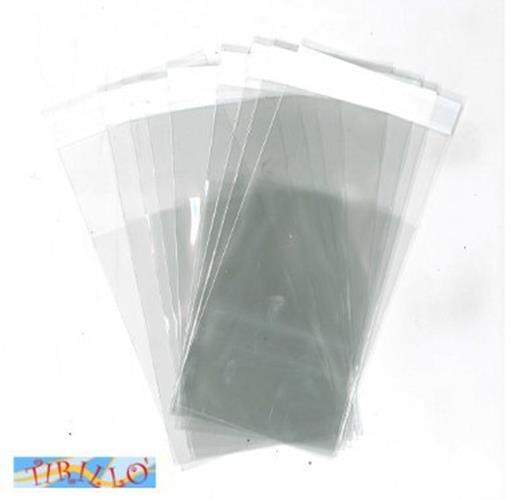 BIGIOTTERIA PERLINE - 100 bustine trasparenti 8x13 cm