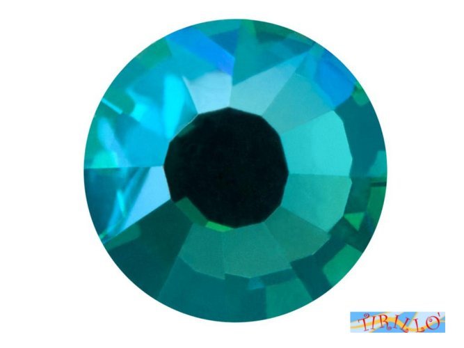 100 STRASS TERMOADESIVI PRECIOSA HOT FIX 5 MM - Blue Zircon AB