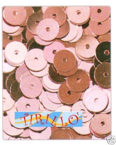 DECORAZIONE - 1000 paillettes 6mm lavabili -rosa antico