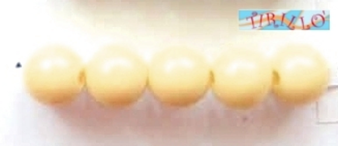 BIGIOTTERIA PERLINE - 50 palline di plastica 4 mm - Avorio