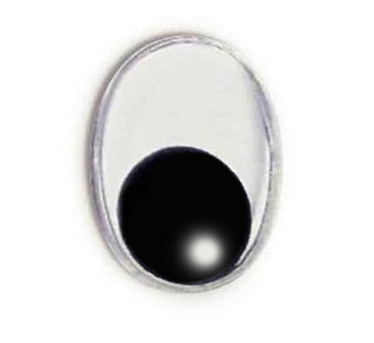 PUPAZZI - 30 occhi mobili ovali in plastica - 10 mm