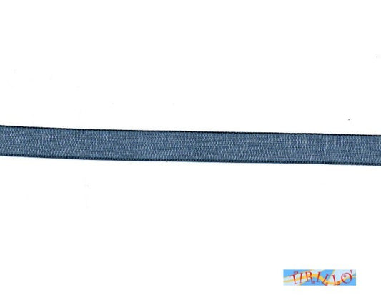 MERCERIA - 10 metri di nastro di organza altezza 6 millimetri - Blu