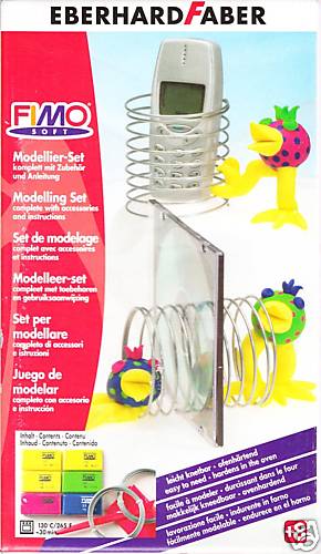 FIMO CERNIT VINTAGE - 1 kit  portacd + portacellulare